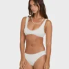 Sommar-bikinitopp med hög rund hals Sommar-bikinitopp med hög rund hals