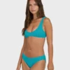 Sommar-bikinitopp med hög rund hals Sommar-bikinitopp med hög rund hals