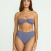 Sommar-bikinitopp med höga ränder, Rio-modell Sommar-bikinitopp med höga ränder, Rio-modell