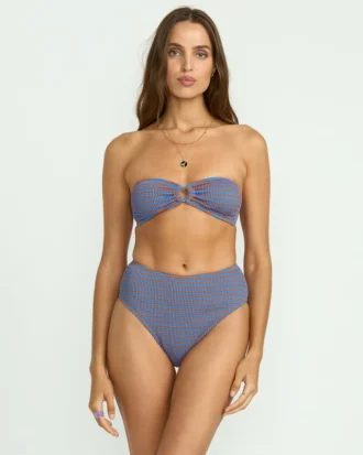 Sommar-bikinitopp med höga ränder, Rio-modell Sommar-bikinitopp med höga ränder, Rio-modell