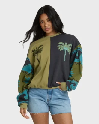 Split Palm Kendal Crewneck Sweatshirt Split Palm Kendal Crewneck Sweatshirt
