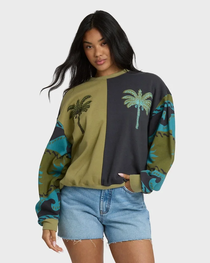 Split Palm Kendal Crewneck Sweatshirt Split Palm Kendal Crewneck Sweatshirt