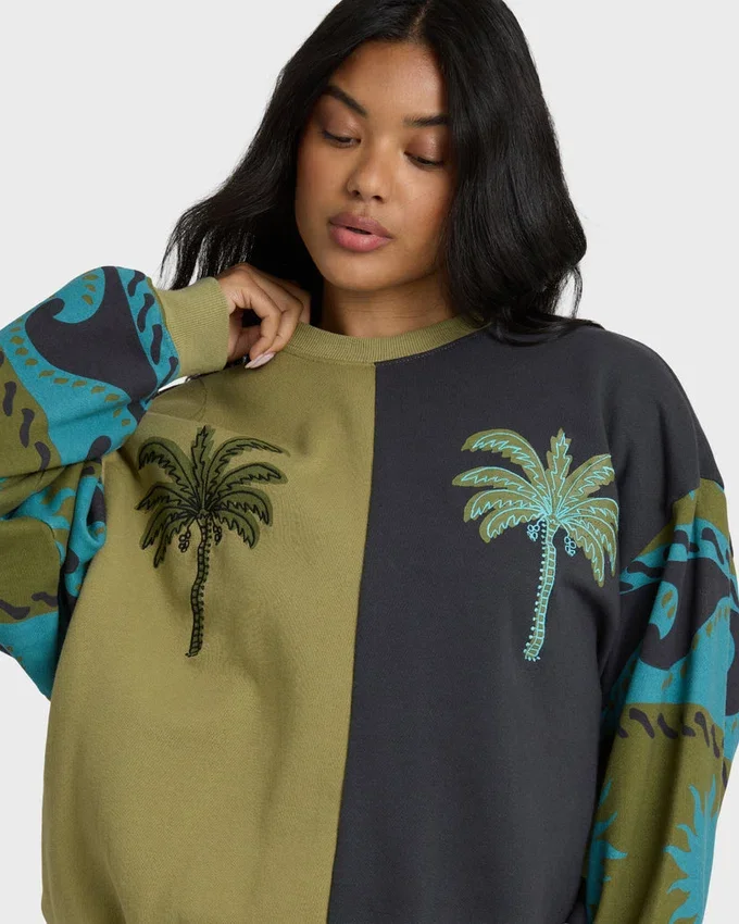 Split Palm Kendal Crewneck Sweatshirt Split Palm Kendal Crewneck Sweatshirt