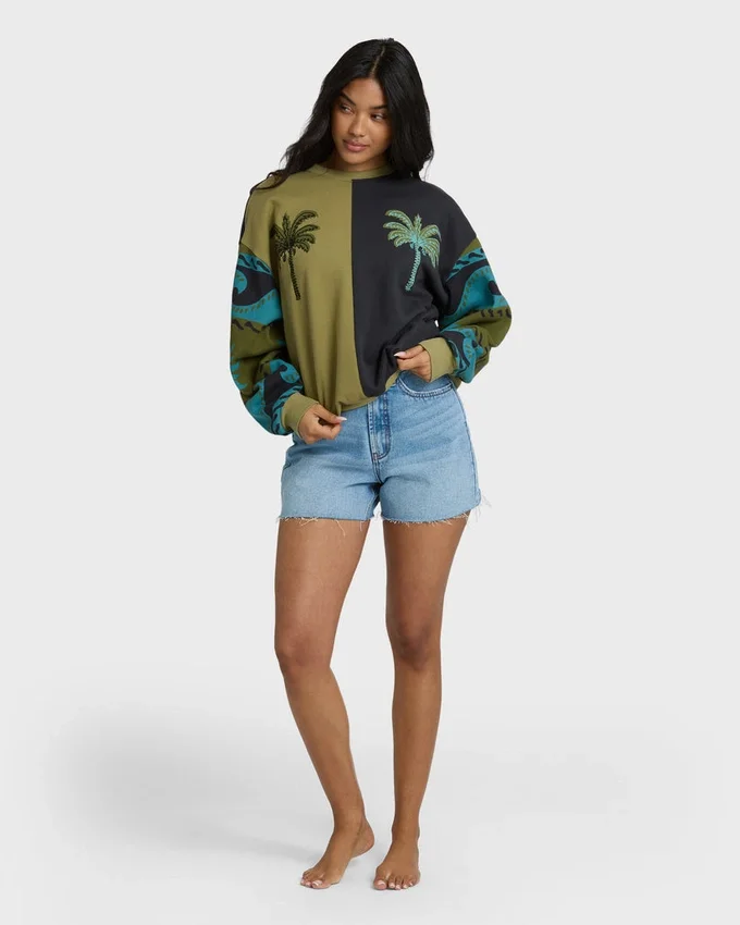 Split Palm Kendal Crewneck Sweatshirt Split Palm Kendal Crewneck Sweatshirt