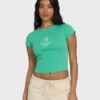 Summer Icons kortärmad stickad T-shirt