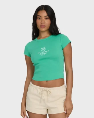 Summer Icons kortärmad stickad T-shirt