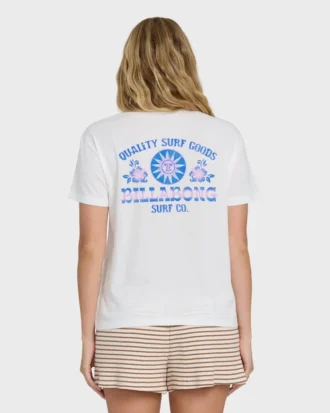 Sun Echoes kortärmad T-shirt i bomull med tryck