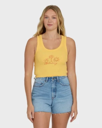 Sun Palm Seashell Tank Top