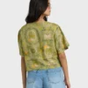 Totally Tropic kortärmad vävd topp Totally Tropic kortärmad vävd topp