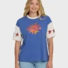 Tropics Co Ringer shorts stickad T-shirt