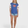 Tropics Co Ringer shorts stickad T-shirt