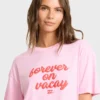 Vacay Forever kortärmad stickad T-shirt Vacay Forever kortärmad stickad T-shirt