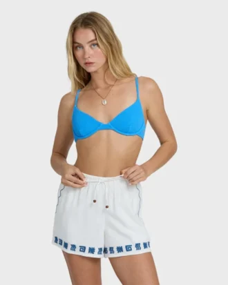 Wanderer-Sun Stamp Shorts med elastisk midja