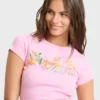 Wonderful Garden kortärmad stickad T-shirt
