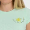 World Wanderer kortärmad stickad T-shirt